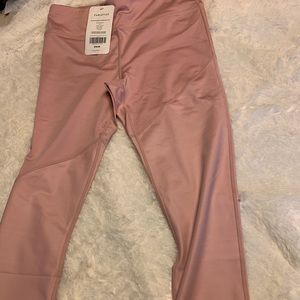Brand new pink mid rise 7/8 leggings